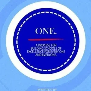 A blue circle with the word " one ".